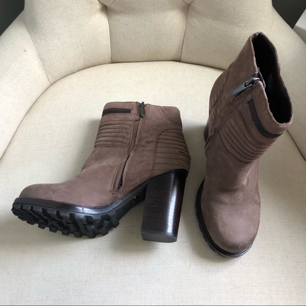 {Sam Edelman} Brown Zipper Booties - Picture 3 of 9